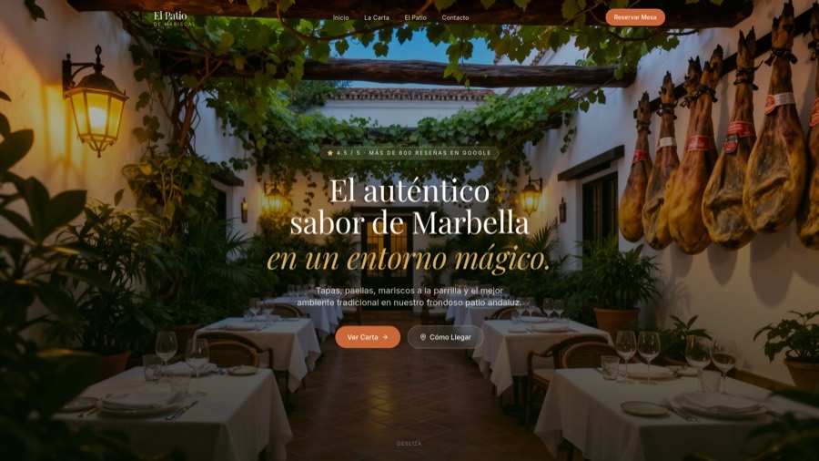 El Patio de Mariscal: the food