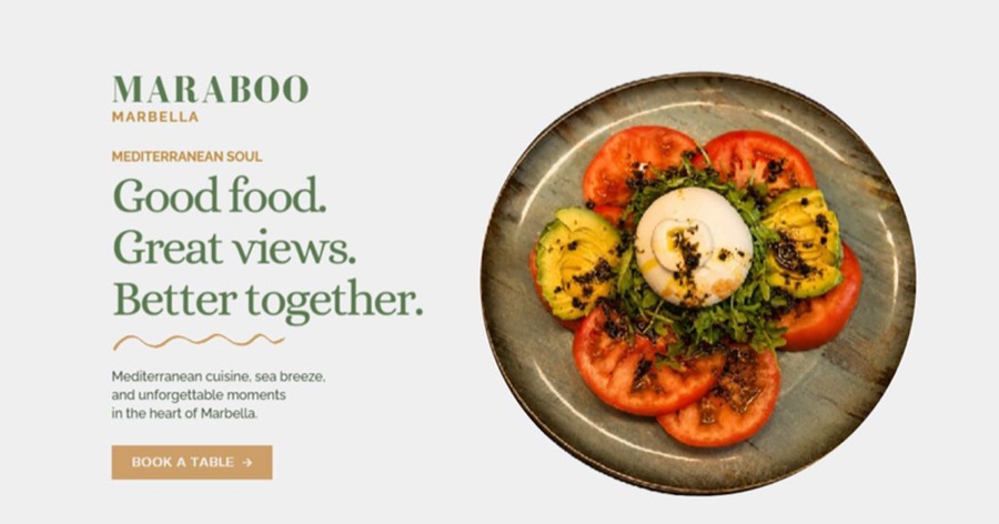 Maraboo Marbella: the food